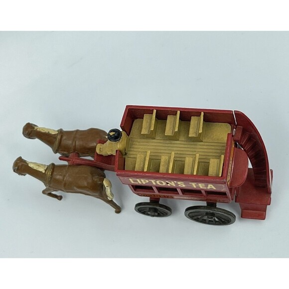 Matchbox Lesney Models of Yesteryear No. 12 Horse Bus Lipton's Tea No Box - Picture 16 of 16